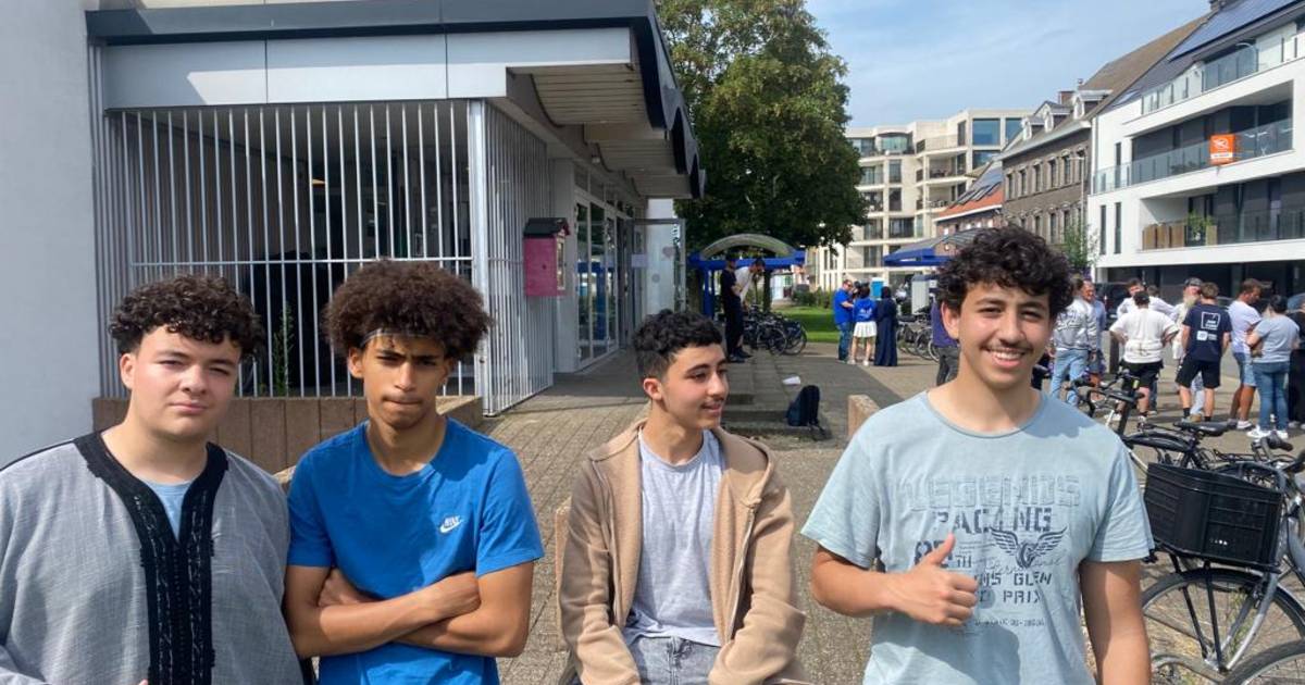 Young People in Zelzate Demonstrating Against Controversial Images