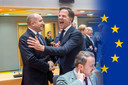 President van de Republiek Bulgarije Rumen Radev en Minister-president van Nederland Mark Rutte in Brussel.