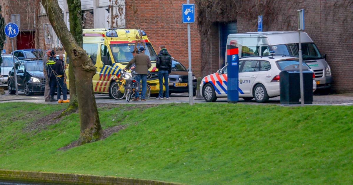 Blinde Man Valt In Ijskoude Gracht Tiel, Held Duikt Hem Achterna 