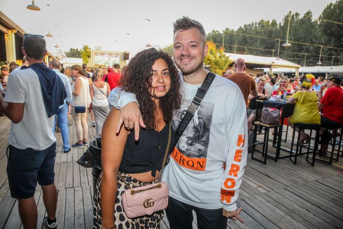 Gers Pardoel en zijn partner Sélina op Werchter