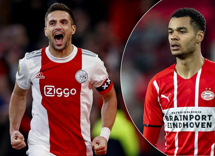 Dusan Tadic (l) en Cody Gakpo.