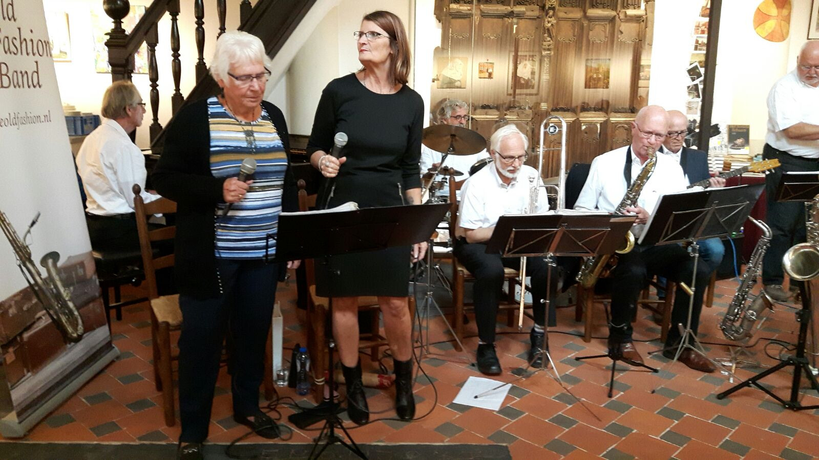 Riet Ansems (links) als alt en Alwine van Herwijnen als sopraan was de perfecte combinatie.