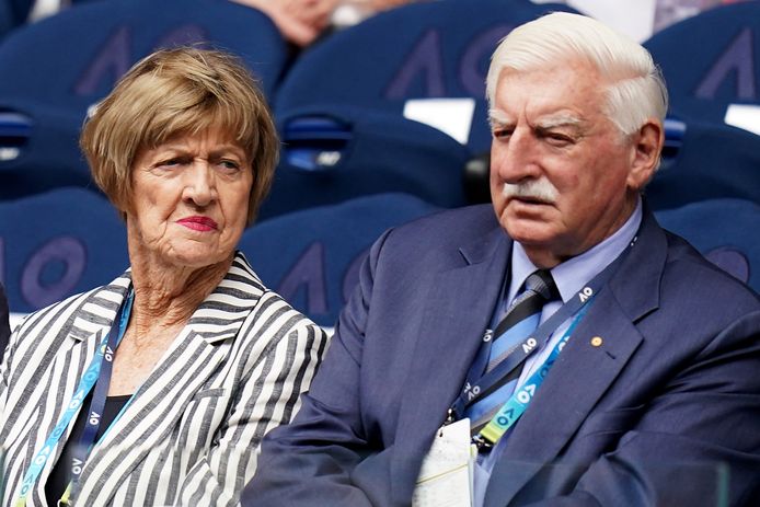 Margaret Court en haar man Barry.