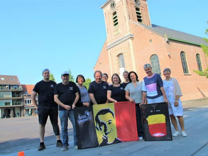Ingelmunster en fanclub bouwen tijdens BK Wielrennen groot supportersdorp op Marktplein: “We maken er een heus Forza Lampaert-land van”