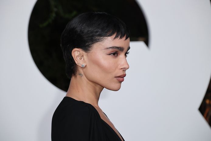 Zoë Kravitz op de Men Of The Year Party enkele dagen geleden, mét daith piercing.