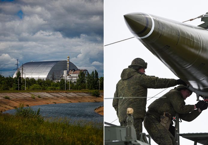 De aanval met een vuile bom zou aan de oude kerncentrale van Tsjernobyl uitgevoerd worden met een Iskander-raket.