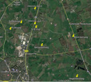 De beoogde locaties voor de zonneparken rond Hupsel, Holterhoek en Zwolle.