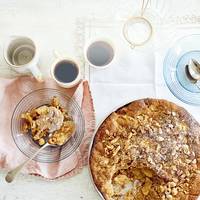 Op-z'n-kop appelcake uit Griekenland