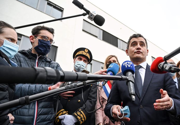 De Franse minister Gerald Darmanin van Binnenlandse Zaken.