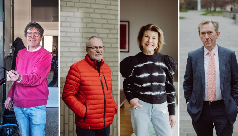 An Brouckmans (second from the right): 'That figure of 65 years does not change me as a person.'  Image Tim Dirven / Wouter Maeckelberge