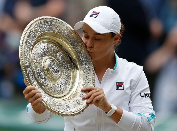 Ashleigh Barty won Wimbledon vorig jaar.