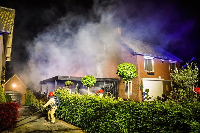 Woningbrand zorgt voor schade in Mariahout.