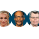 De mensen: Britney Spears, Snoop Dogg, Stephen King
