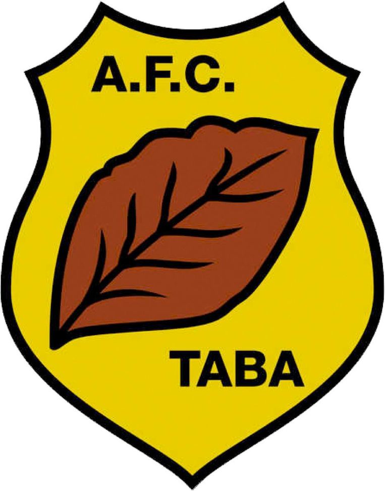Het logo van AFC Taba, met een tabaksblad. Beeld AFC Taba