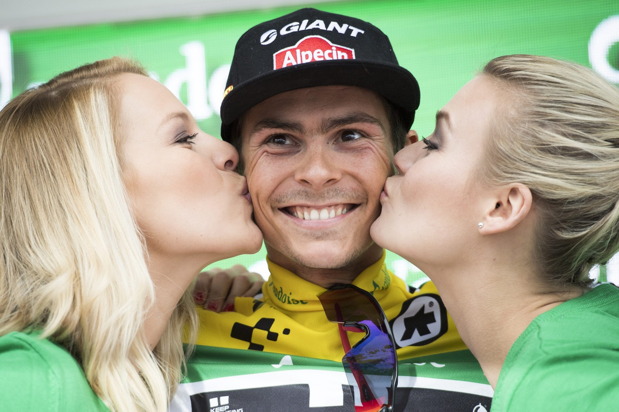 Warren Barguil is de nieuwe klassementsleider. Beeld epa