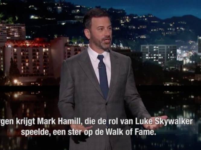 Mark Hamill en Jimmy Kimmel kibbelen over ster op Hollywood Walk of Fame