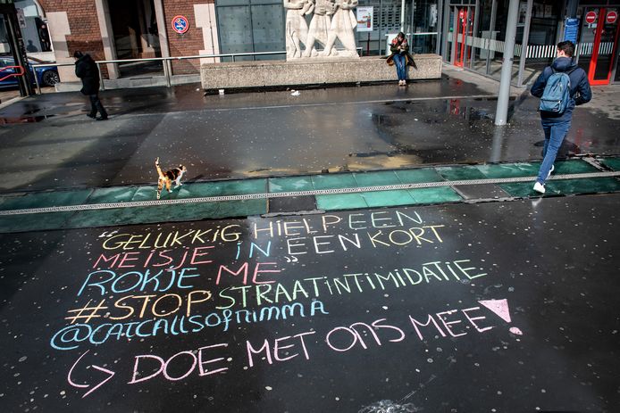 Nijmegen protest against street intimidation via the instagram account CatcallsofNimma.