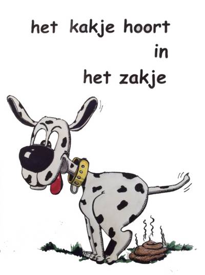 ‘Kakje in zakje’-actie in Westerhoven, posters langs de berm