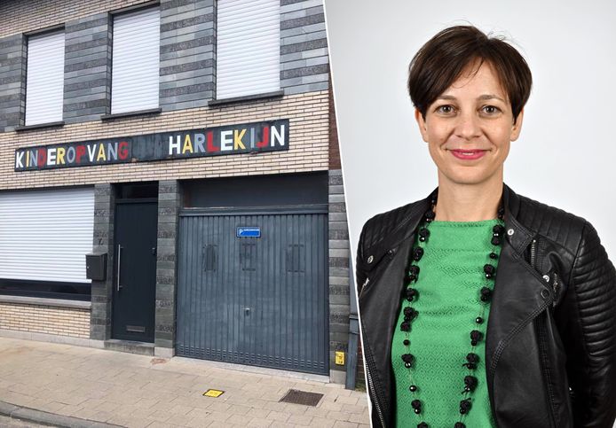 Nele Wouters, woordvoerster van het Agentschap Opgroeien reageert op de sluiting van kinderopvang Harlekijn.