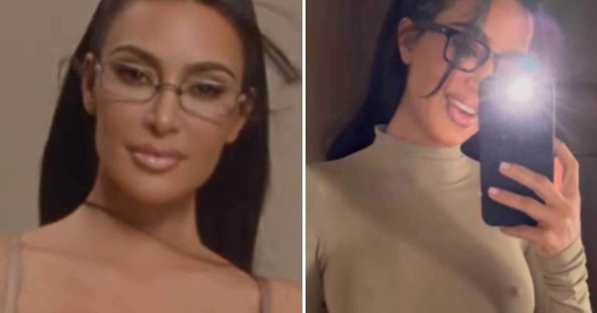 Kim Kardashian gaat internet over met bh met 'ingebouwde' tepels