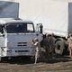 Russisch hulpkonvooi weer op weg naar grens met Oekraïne