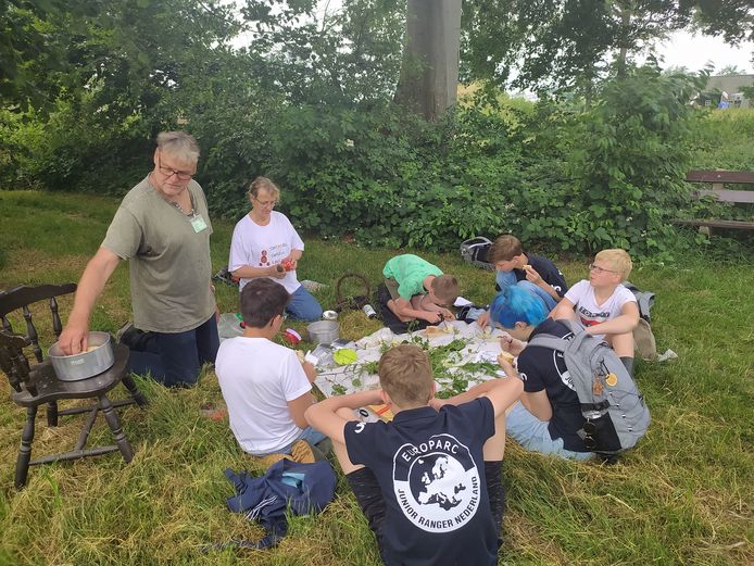De Junior Rangers bij een eerdere activiteit.
