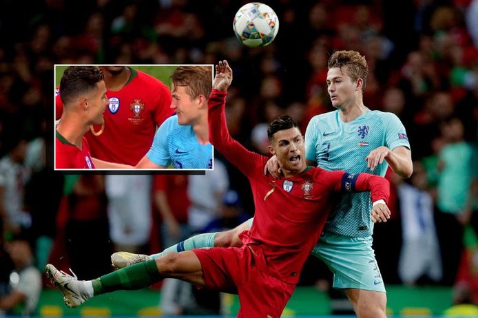 Ronaldo en De Ligt vochten gisteravond enkele verbeten duels uit.