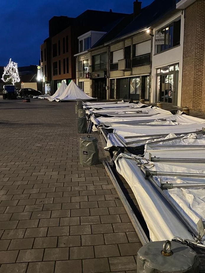 Kerstmarkt in Putte afgelast door slecht weer “Situatie is zowel voor