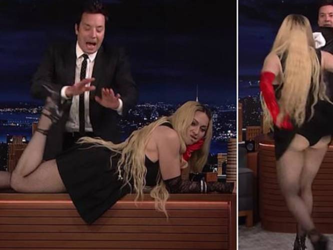 Madonna choqueert bij Jimmy Fallon: “Wat doet ze nu?”