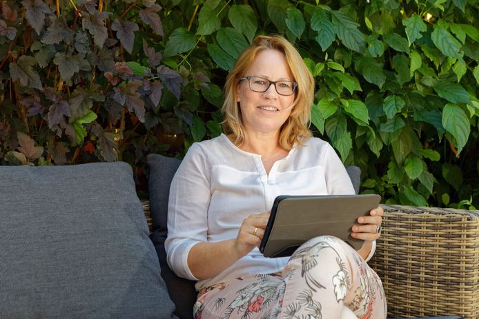 Riekje van Vugt, fractievoorzitter van de CDA Drimmelen. Voor deze partij is ze het enige raadslid in de gemeenteraad.
