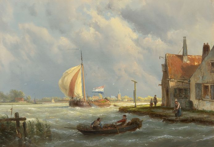 Het onlangs ontdekte schilderij van Hermanus Koekkoek.