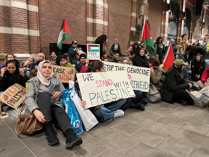 Nederlands pro-Palestina-protest in Nijmegen, afgelopen november.