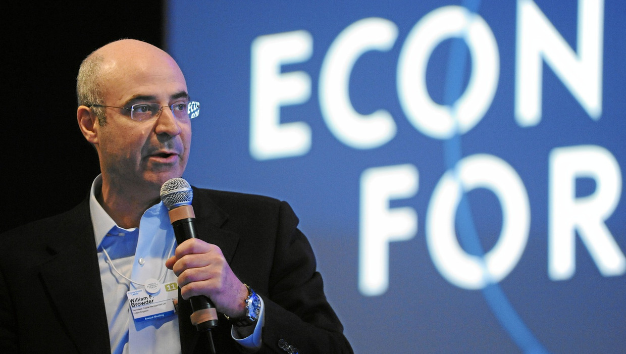 Bill Browder bij het World Economic Forum in 2011. 'Er is geen prikkel om goed te doen in een wereld waar enkel slecht zijn wordt beloond.' Beeld Wikimedia: World Economic Forum from Cologny