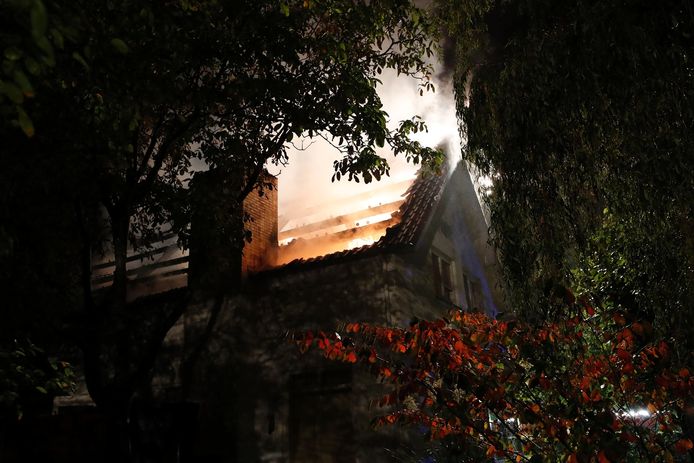 Brand in woning op de Bleeck in Waalre