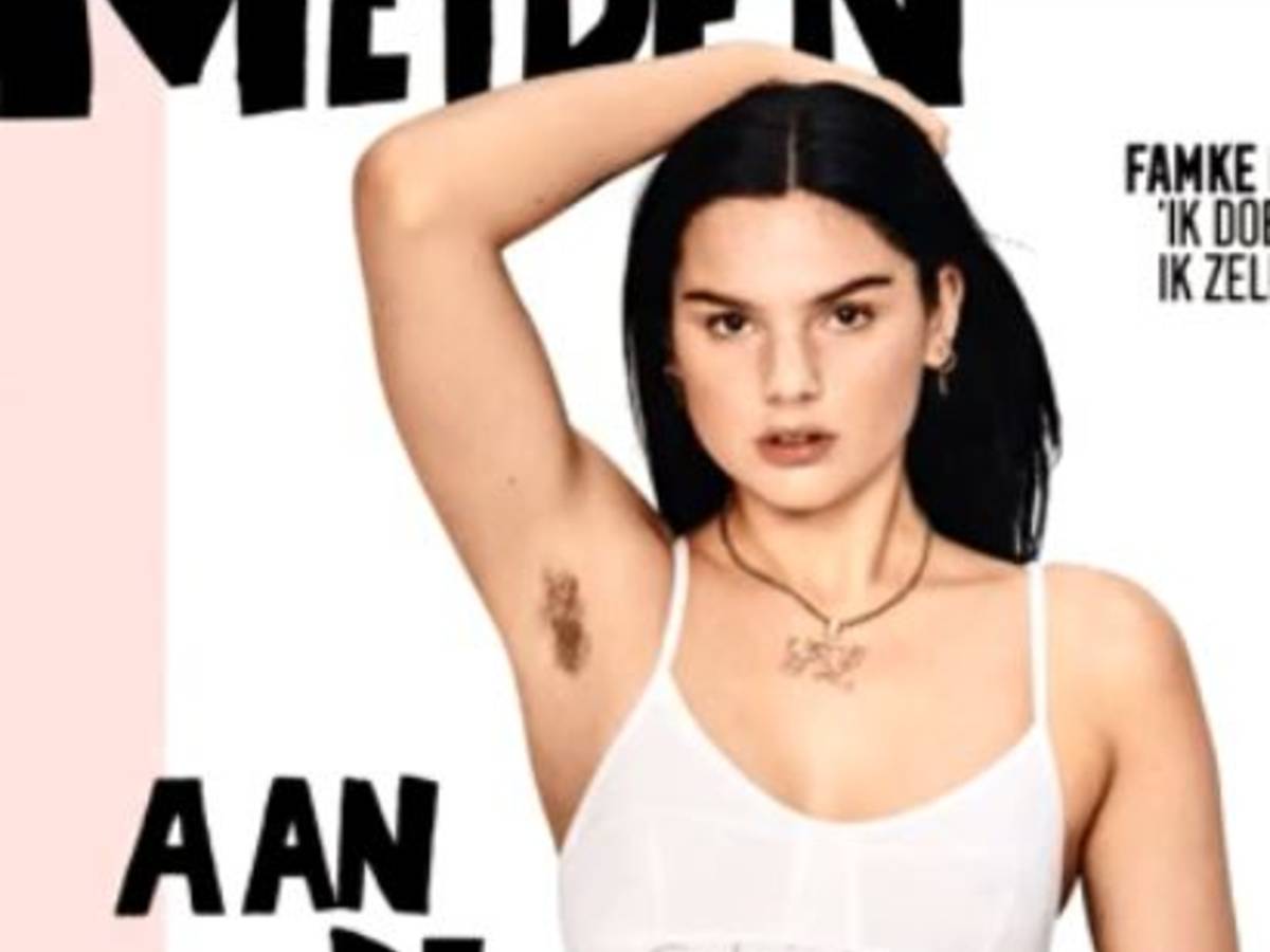 Famke Louise maakt statement met okselhaar op cover LINDA.meiden | Show |  bndestem.nl