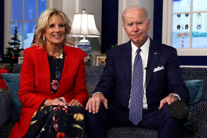 President Joe Biden en first lady Jill Biden.