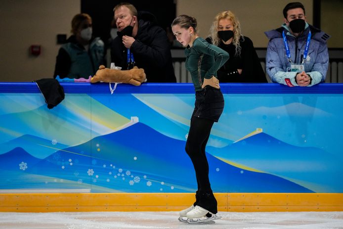 Kamila Valieva à l’entraînement.