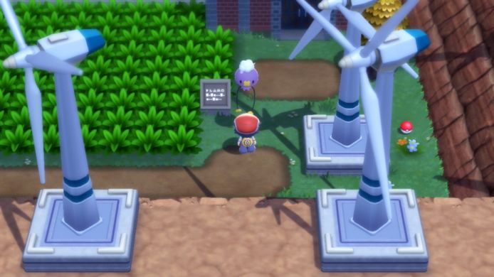 Sinnoh, het land dat je doorkruist, heeft moderne decorstukken die het in 2007 nog niet had.