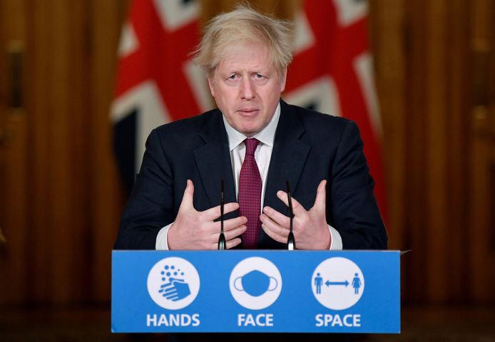 De Britse premier Boris Johnson
