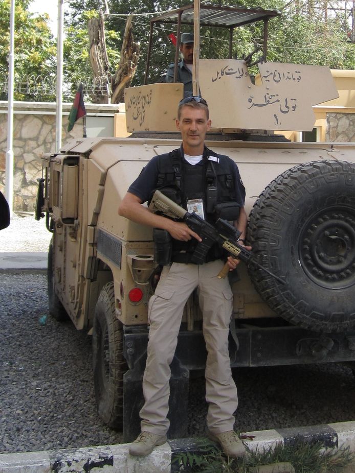 Politieagent Rob Vroegh op zijn missie in Afghanistan als lid van de European Union Police Mission in Afghanistan (EUPOL).