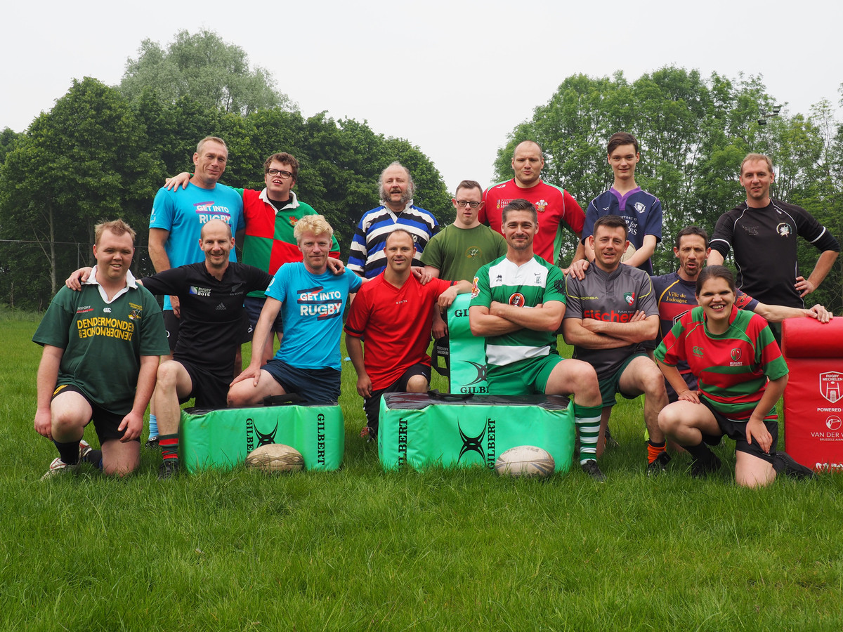 Rugby Mechelen organiseerde zondag een kennismaking met mixed ability rugby