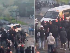 Honderden relschoppers keren zich massaal tegen politie: hoe een voetbalavond uitloopt op hevige rellen