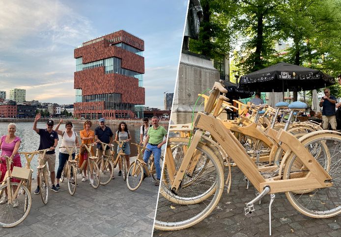 Extreem belangrijk Bekend Symposium Nieuwe ecotour neemt je mee door Antwerpen op een houten fiets | Antwerpen  | hln.be