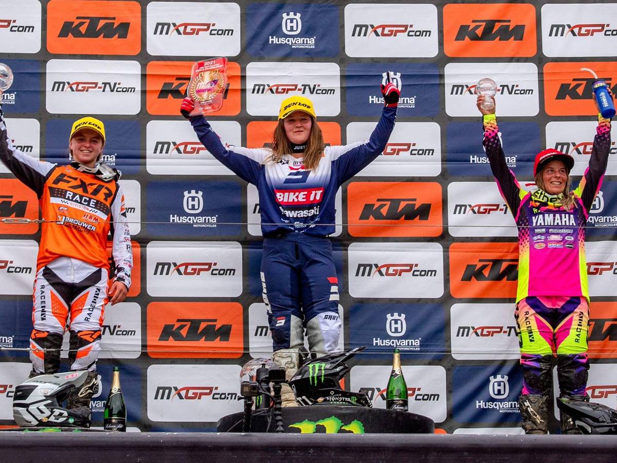 Shana van der Vlist knalt uit de startblokken met tweede plaats in WK  motocross | Apeldoorn | tubantia.nl