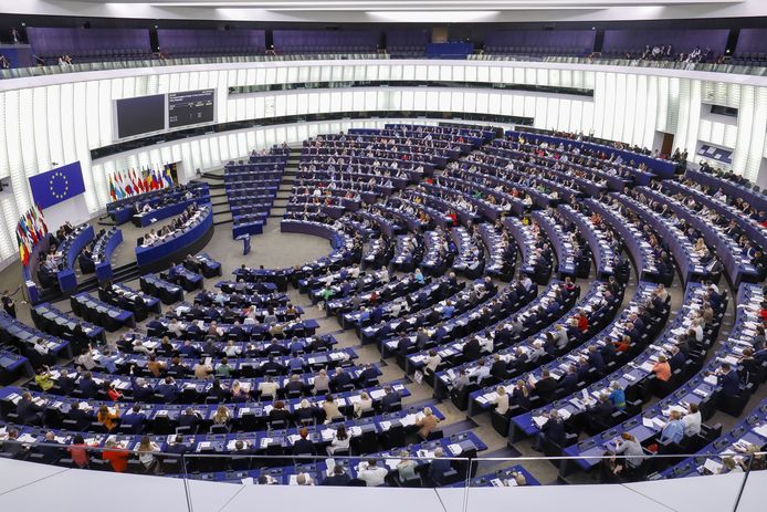 De plenaire zitting van het Europees Parlement in Straatsburg