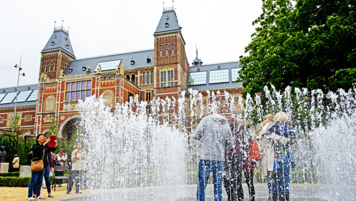 Het Rijksmuseum in Amsterdam. Beeld ANP