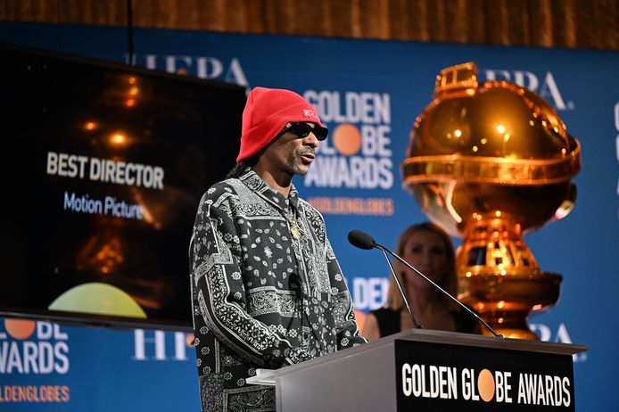 Snoop Dogg op de Golden Globe Awards in 2021