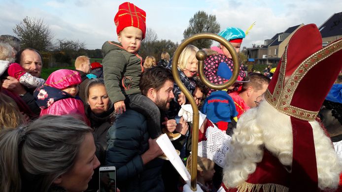 Sinterklaas met zijn pieten.