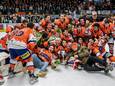 Eindhoven Kemphanen is kampioen van de eredivisie ijshockey.