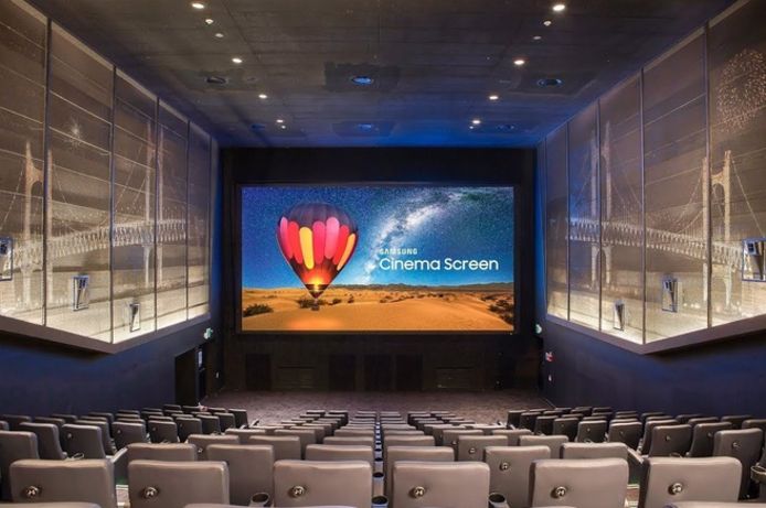 Samsungs Wall-concept in een bioscoopopstelling.